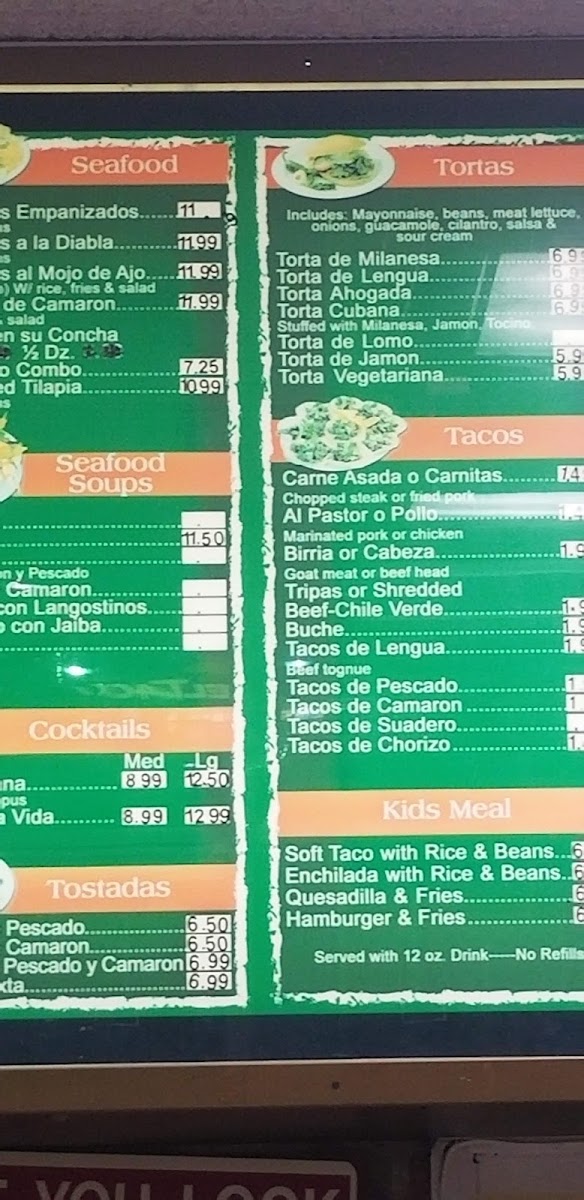 Tacos Si Señor Menu - Image 2