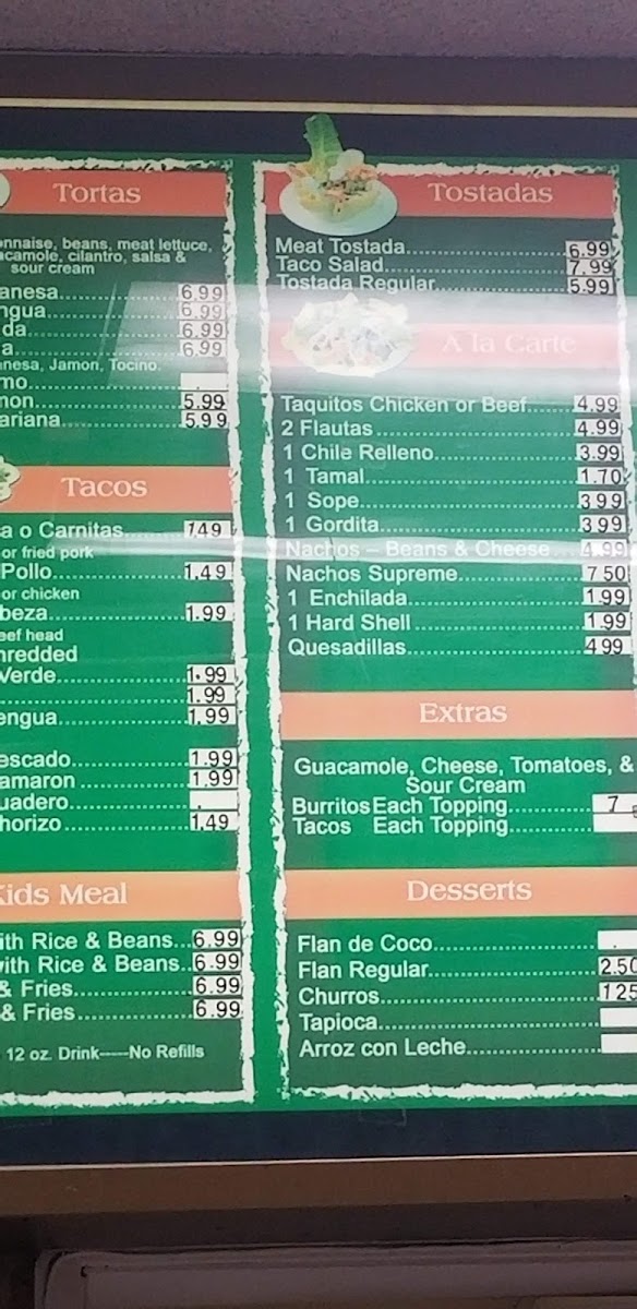 Tacos Si Señor Menu - Image 4